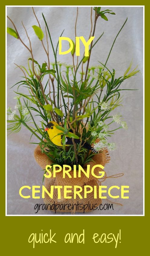 diy spring centerpiece, crafts, home decor