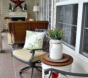 our summer porch, outdoor living, seasonal holiday decor