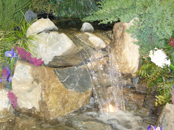 pondless waterfalls, ponds water features, A pondless waterfalls from the 2008 NJ Flower and Garden show Designed and built by NJ Pondguys 732 768 3032