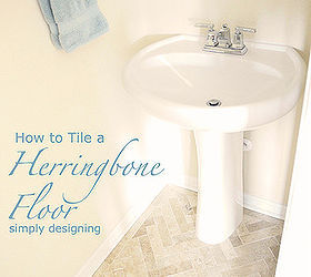 diy herringbone tile floors, bathroom ideas, diy, flooring, how to, tile flooring, tiling