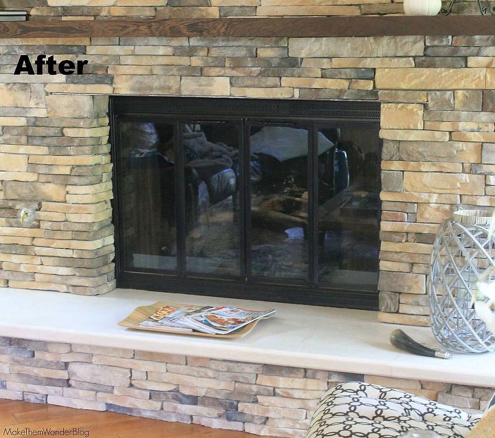 how to update your fireplace surround, concrete masonry, diy, fireplaces mantels, how to