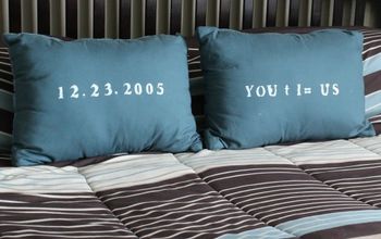 DIY Wedding Date Pillows