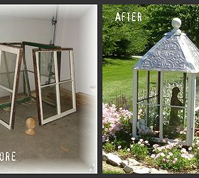 my garden cupola, gardening, repurposing upcycling, Before and After