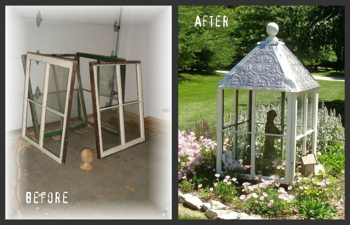 my garden cupola, gardening, repurposing upcycling, Before and After