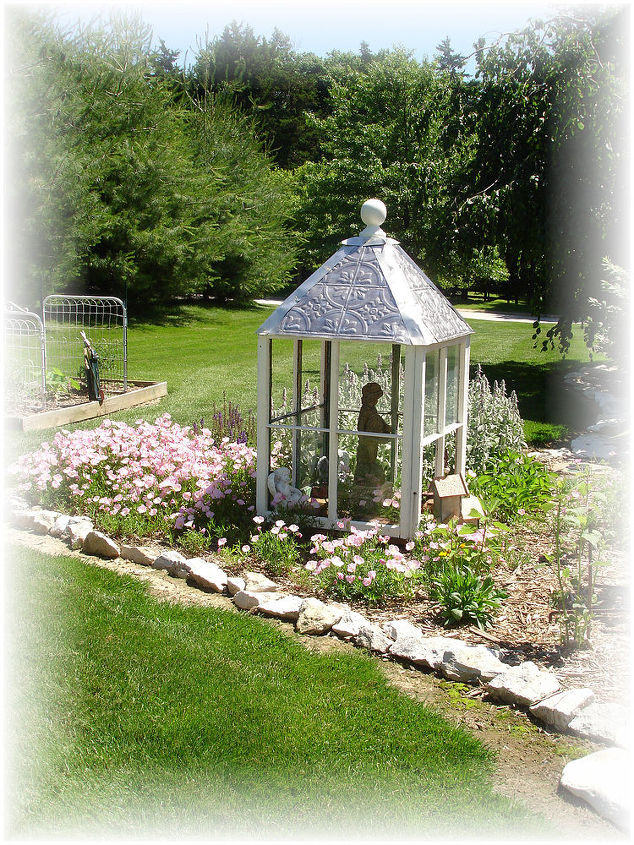 my garden cupola, gardening, repurposing upcycling