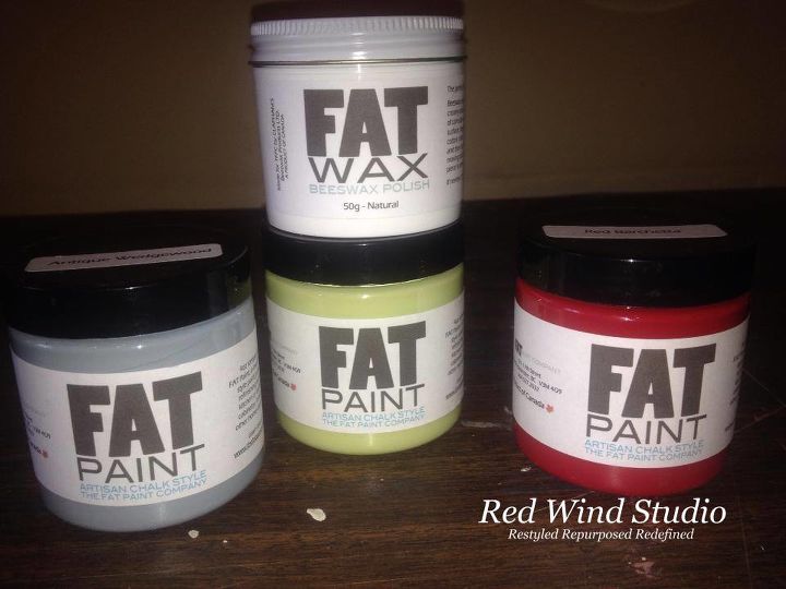 oh what a rush, painted furniture, A few days later I received some samples of paint and a jar of clear wax See I love red I am a red nut When I opened the jar of red I knew I had found my new favourite red So I painted 2 things red not just one The results are completely different on each piece and I love both looks