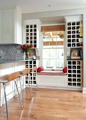 amazing wine nook, home decor, kitchen design, storage ideas, Saw it here on a house tour