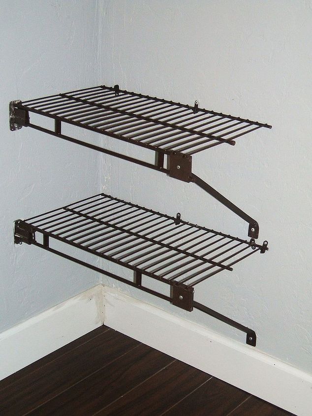 no more clutter, cleaning tips, closet, shelving ideas, storage ideas, These two shelves will make a great shoe rack