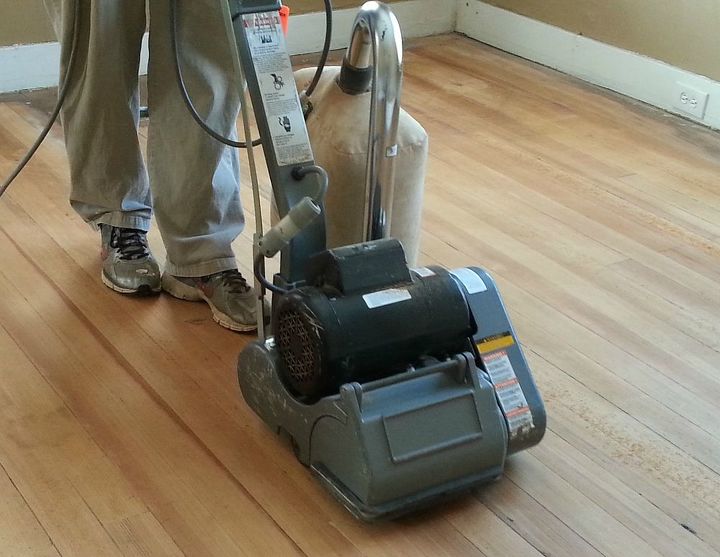 tips for sanding vintage hardwood floors with a drum sander, diy, flooring, hardwood floors, tools, woodworking projects