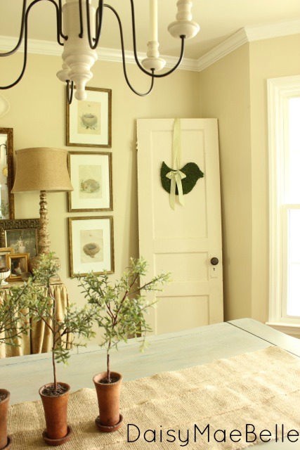 decorating with old doors and how to make a moss bird, dining room ideas, home decor, repurposing upcycling