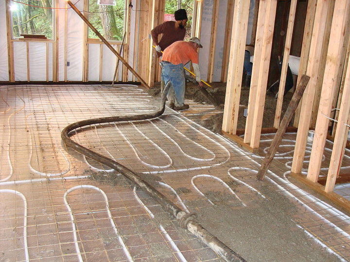 radiant floor heating, concrete masonry, flooring, heating cooling