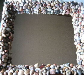 my lake superior rock collection, crafts, home decor, pallet, repurposing upcycling, This is one of the mirrors that started it all One lives in my parents house in West Branch MI the other resides in a rental cabin in the Smokey s Pigeon Forge TN