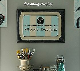 craft room redo on a budget with lots of creativity a dream begins, craft rooms, home decor, home office, storage ideas, Making the space me by adding personal touches around the space
