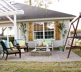 backyard bliss, outdoor living, porches, Handbuilt fire pit