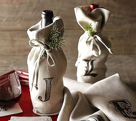 how to make pottery barn inspired wine bags inspiredby, crafts, Here s the Pottery Barn versions