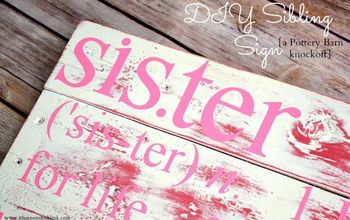 Pottery Barn Inspired Sibling Sign