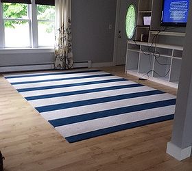 diy painted rug, flooring, home decor, living room ideas