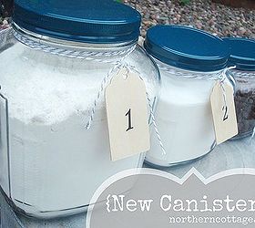 pertty diy custom canisters, cleaning tips, crafts, DIY customized CANISTERS