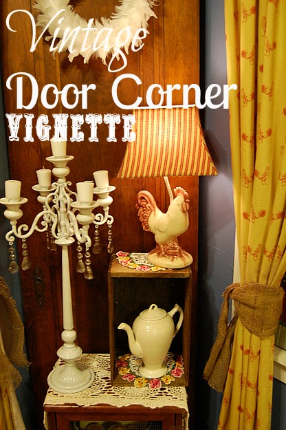a trip to our dungeon lead to a charming corner vignette, home decor