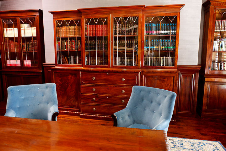 custom millwork residential library finished, painted furniture, woodworking projects