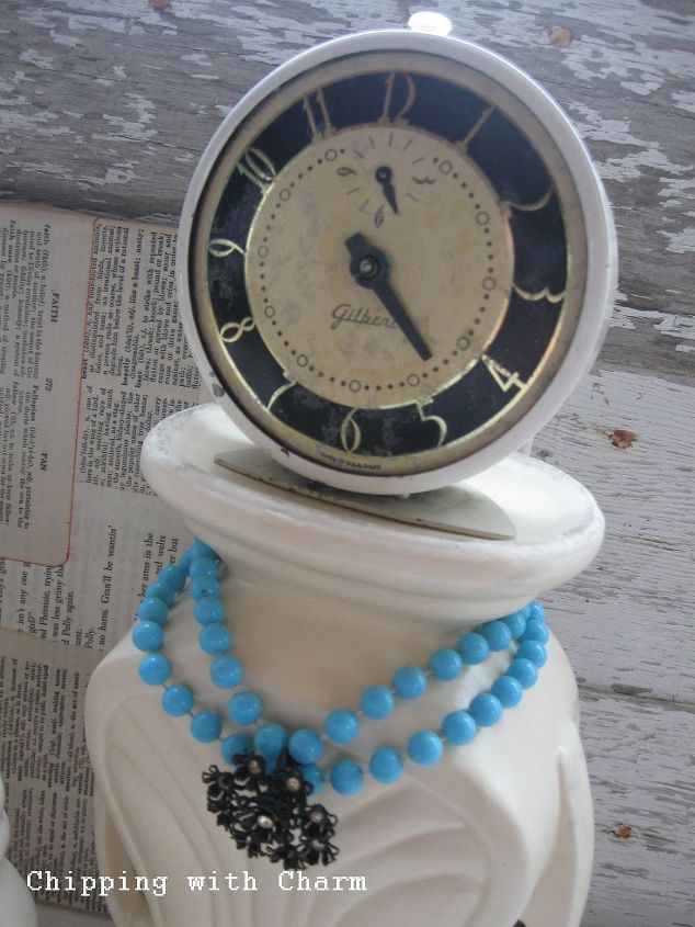chipped vases re purposed into quirky clock ladies, crafts, repurposing upcycling