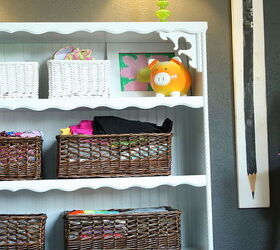 anne s room, bedroom ideas, doors, home decor, Baskets on her shelf instead of a traditional dresser