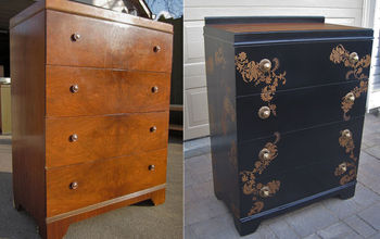 DRESSER BEFORE AND AFTER:  KEEP OR LOSE THE BACKBOARD?
