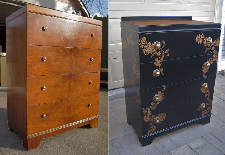 dresser before and after keep or lose the backboard