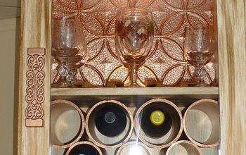 Repurposed Stereo Cabinet into Wine Cabinet