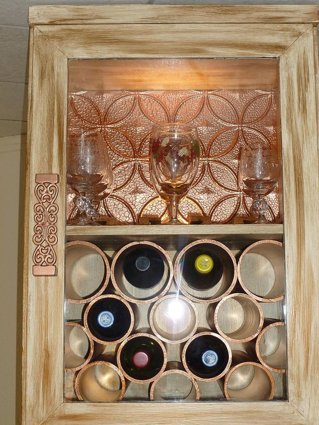 repurposed stereo cabinet into wine cabinet, kitchen cabinets, repurposing upcycling, After