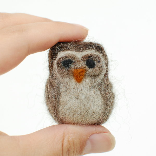 cute diy felted owl decor, crafts