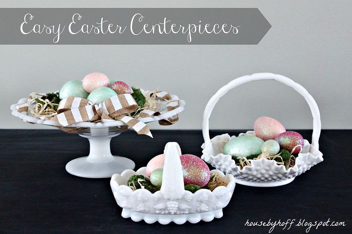 an easy easter centerpiece, easter decorations, seasonal holiday d cor