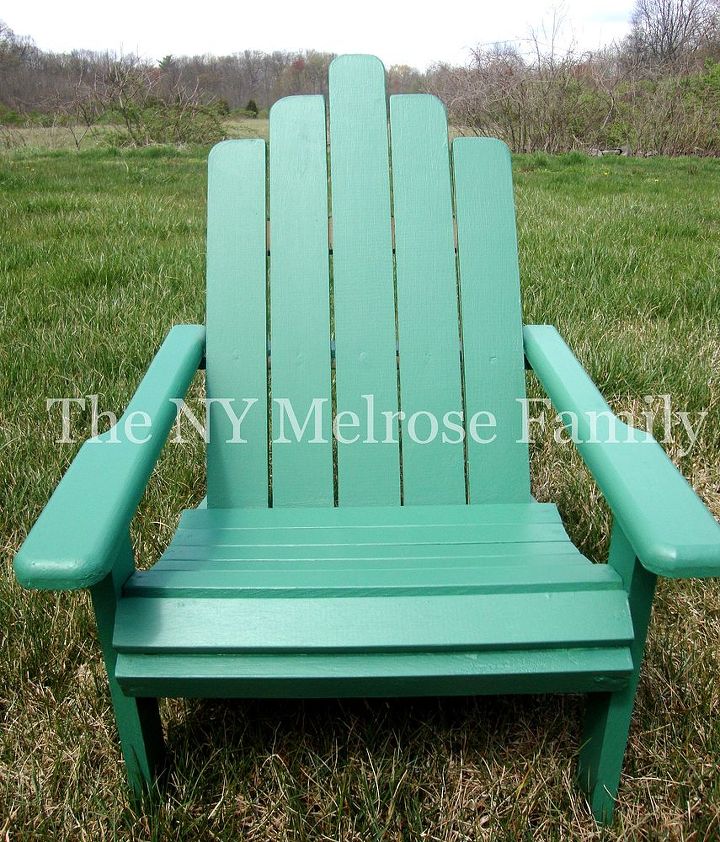 child s adirondack chair, painted furniture, Adirondack chair stained