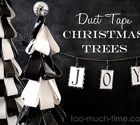chic duct tape christmas trees, christmas decorations, crafts, seasonal holiday decor