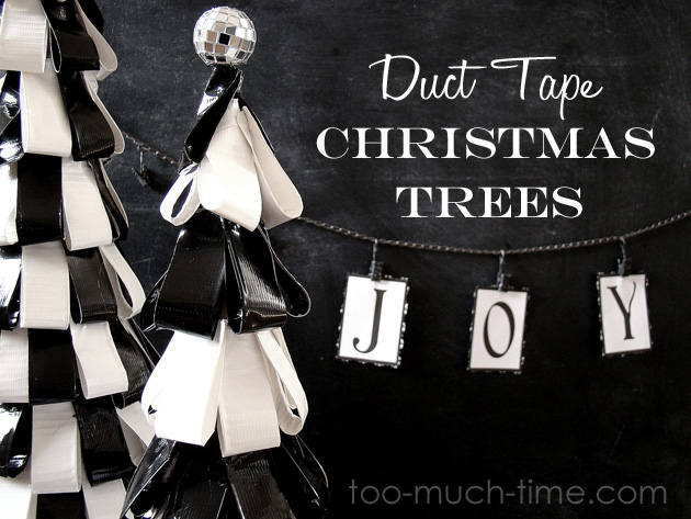 chic duct tape christmas trees, christmas decorations, crafts, seasonal holiday decor