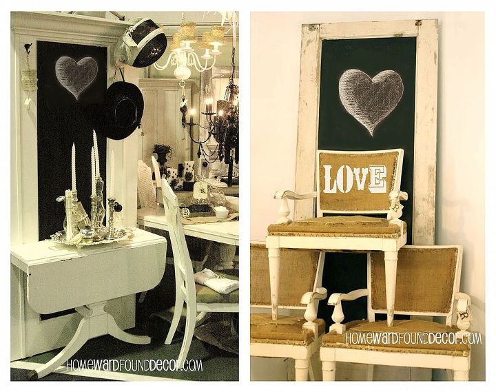 chalk it up to inspiration, chalk paint, chalkboard paint, crafts, doors, seasonal holiday decor, valentines day ideas, old door chalkboard paint half a table SMART
