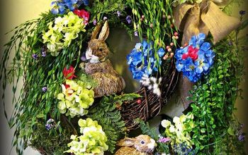 Rabbit Burrow Spring Wreath