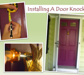 adding a door knocker to give house a personality boost, doors, home decor, Did a little how to if your interested http 29ruehouse blogspot com 2012 07 knock knock html