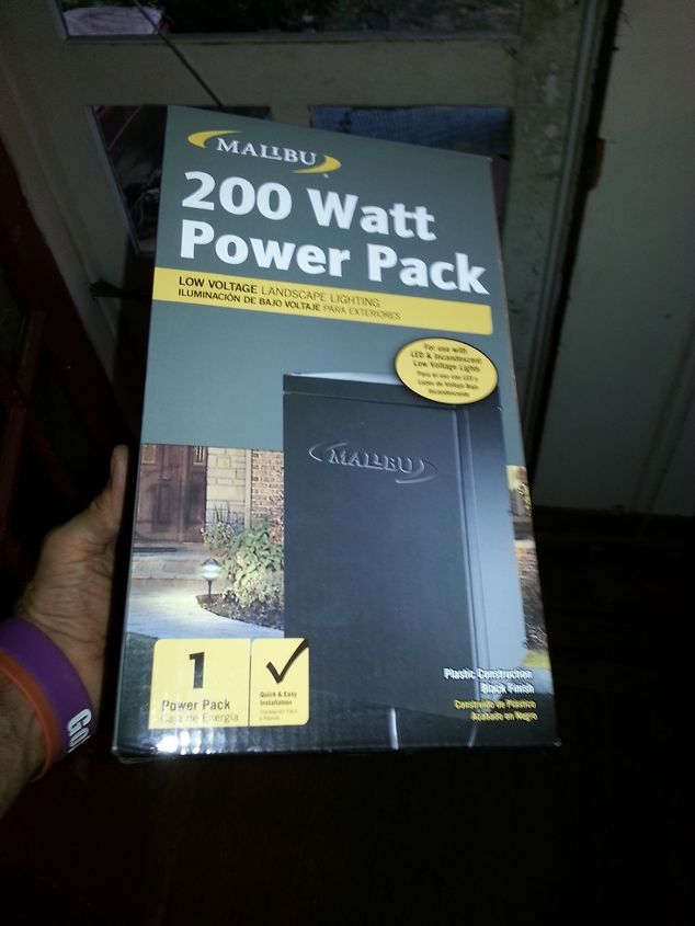 installing in patio landscape lighting, landscape, lighting, patio, For the transformer I chose the Malibu Low Voltage 200 Watt Digital Transformer I could have gone smaller but I decided to stick with the beefier model