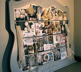 inspiration board from an old bureau mirror frame, home decor, repurposing upcycling, I wanted something that I could physically touch and feel