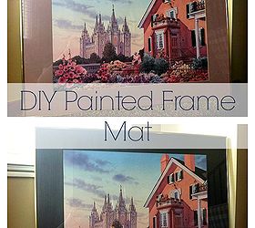 update a frame mat with some paint, crafts, repurposing upcycling