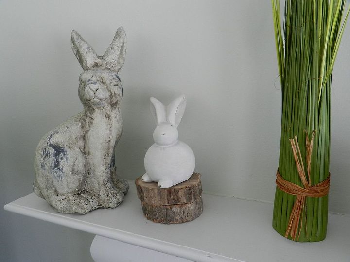easter spring mantel, easter decorations, seasonal holiday d cor