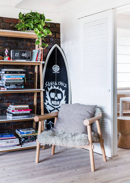 mediterranean home decor, home decor, Since this is a beach cabin in Melbourne the surf board is essential part of the d cor