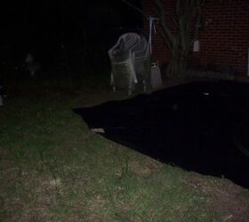 my landscaping adventure, landscape, outdoor living, black plastic laid out