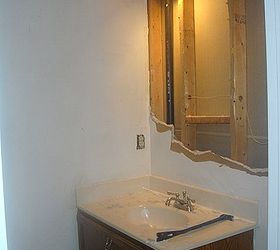 powder room gut renovation, bathroom ideas, home decor, Powder Room Before During