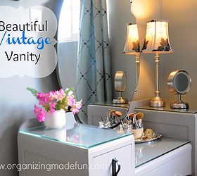 Updated Vintage Vanity {or dressing table}