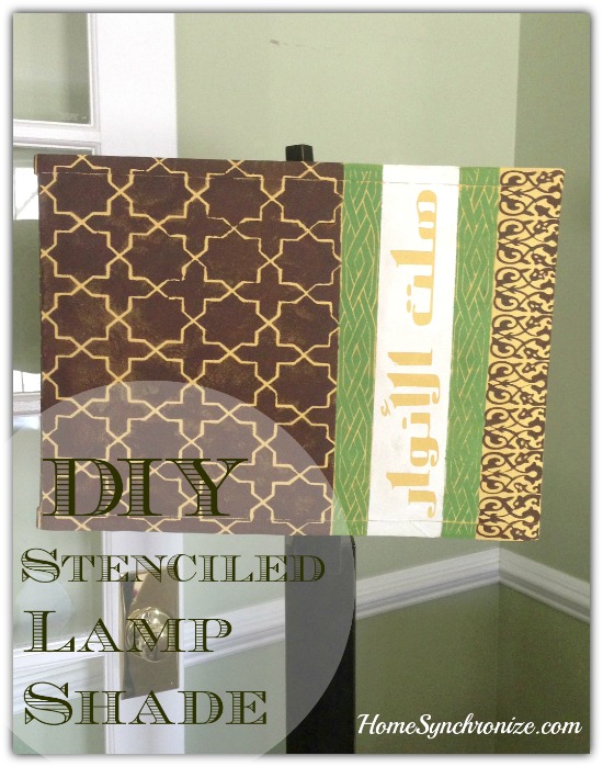 how to stencil a lampshade that will not be ignored, lighting, painting, repurposing upcycling