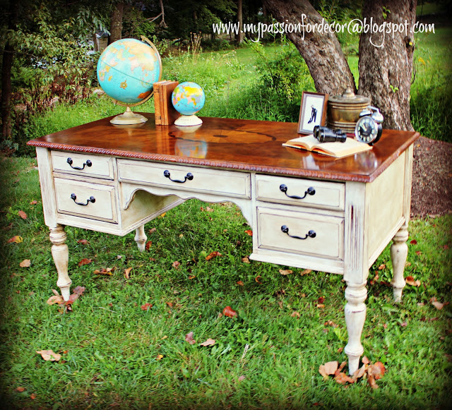 Desk Makeover With Chalk Paint By Annie Sloan In Old White Desk Makeover With Chalk Paint By Annie Sloan In Old White Home