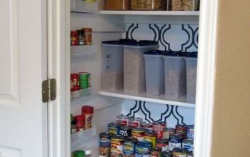 Stenciled and Organized Pantry
