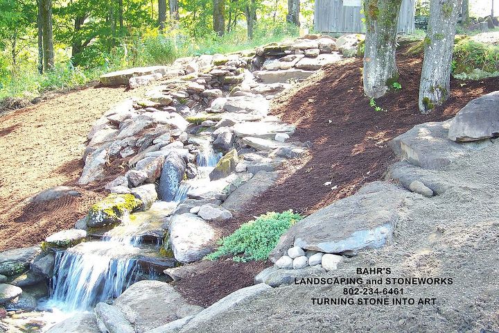 waterfall project, landscape, ponds water features